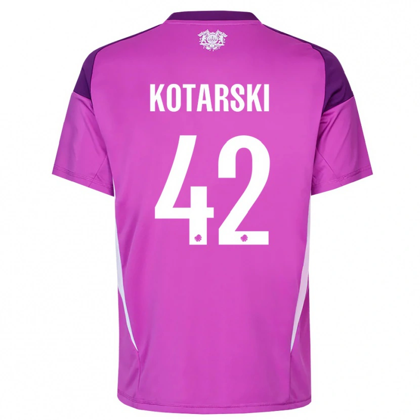 Danxen Dames Dominik Kotarski #42 Lila Paars Wit Keepersshirt 2025/26 T-Shirt
