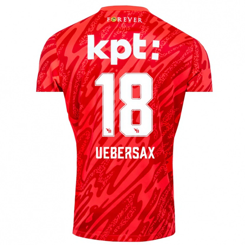 Danxen Dames Jan Uebersax #18 Rood Wit Keepersshirt 2025/26 T-Shirt