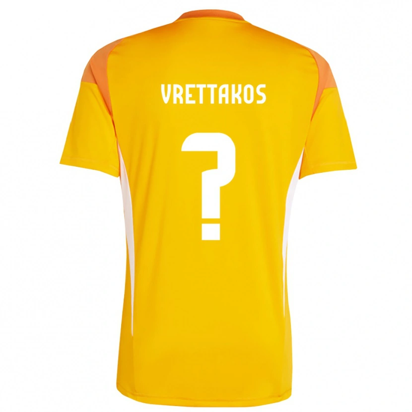 Danxen Dames Georgios Vrettakos #0 Oranje Wit Keepersshirt 2025/26 T-Shirt
