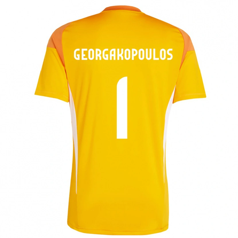 Danxen Dames Iason Georgakopoulos #1 Oranje Wit Keepersshirt 2025/26 T-Shirt