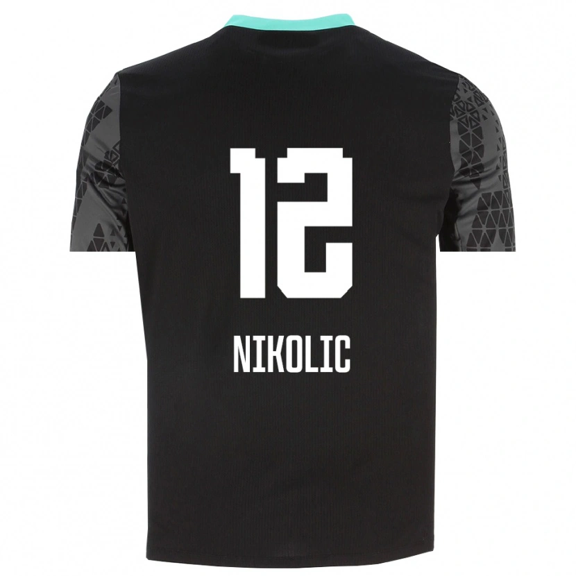 Danxen Dames Uros Nikolic #12 Dim Grijs Zwart Keepersshirt 2025/26 T-Shirt