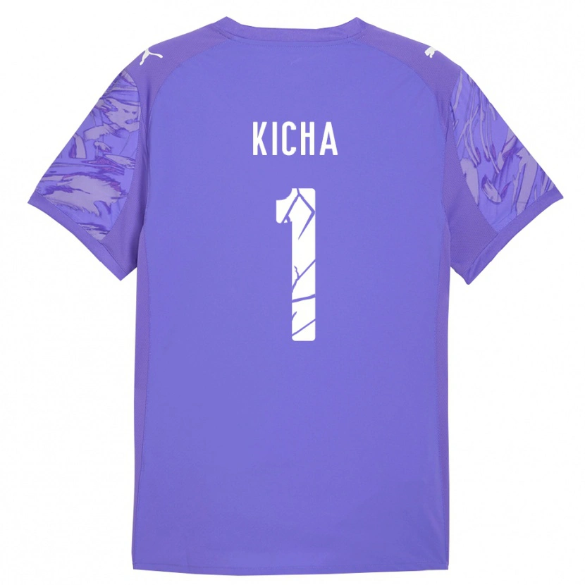 Danxen Dames Tymofiy Kicha #1 Lila Paars Keepersshirt 2025/26 T-Shirt