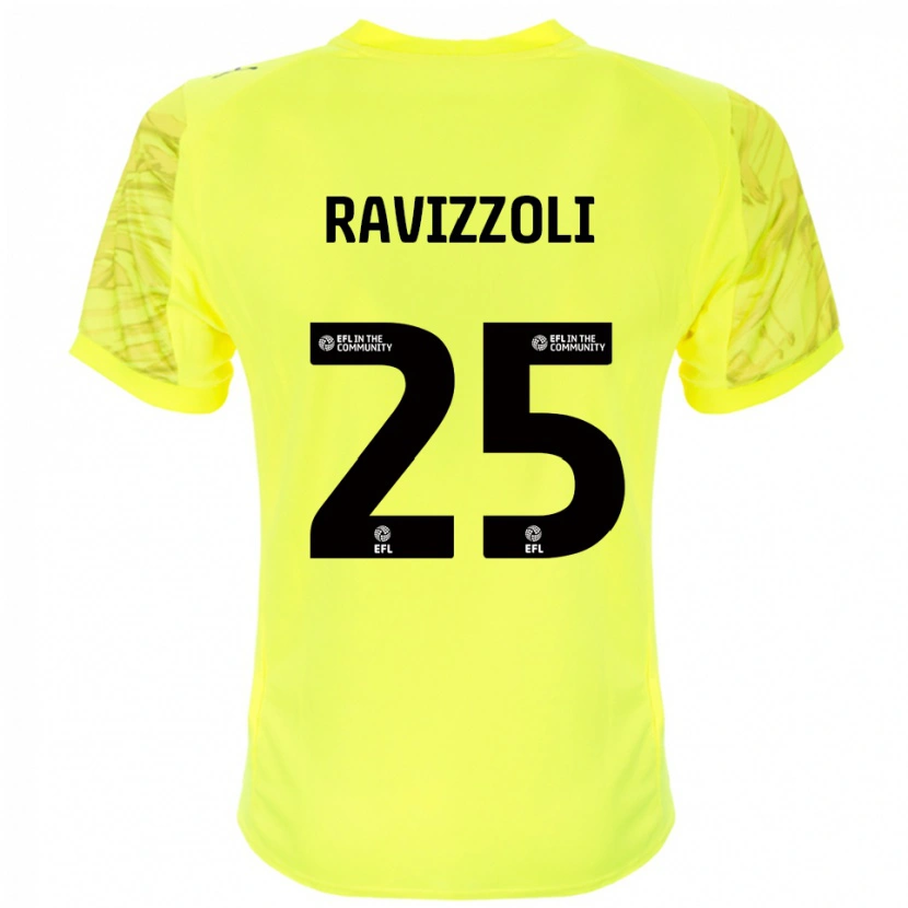 Danxen Dames Franco Ravizzoli #25 Geel Zwart Keepersshirt 2025/26 T-Shirt