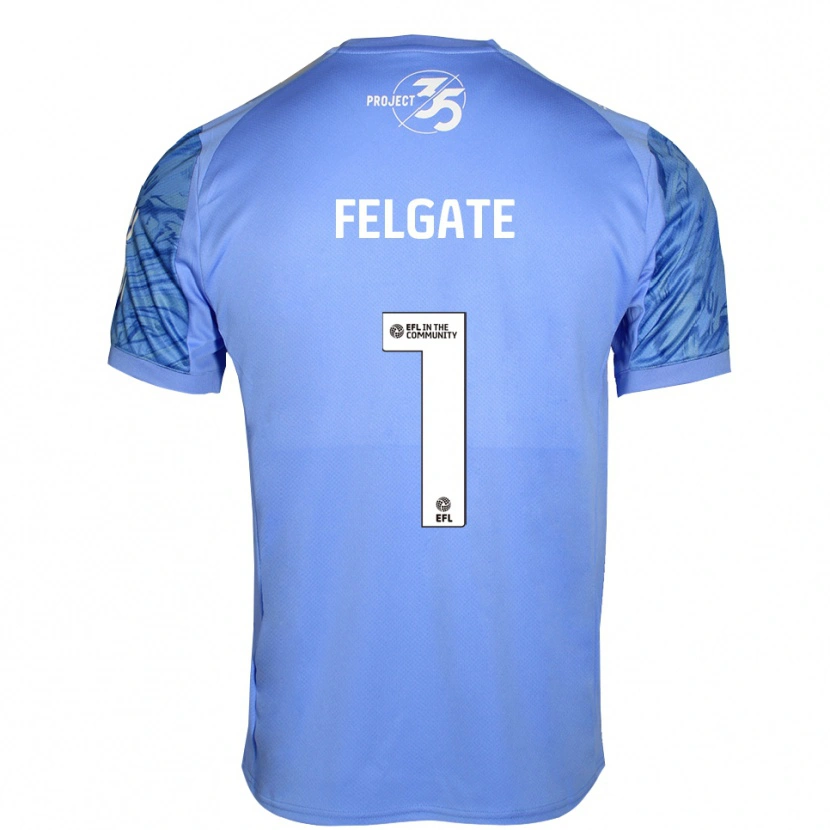 Danxen Dames Lily Felgate #1 Koningsblauw Keepersshirt 2025/26 T-Shirt