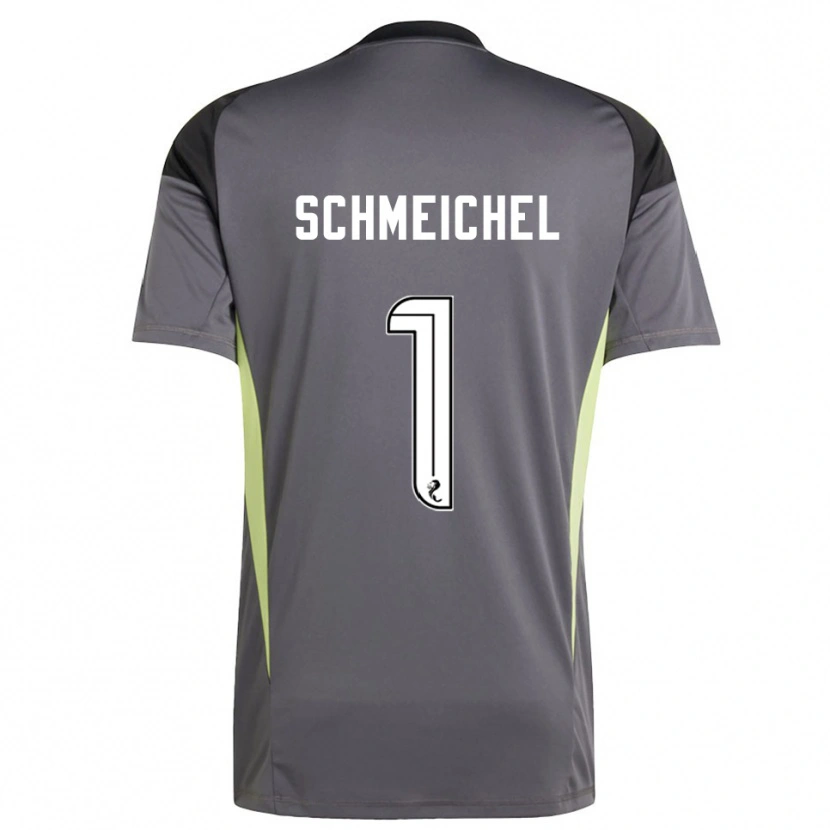 Danxen Dames Kasper Schmeichel #1 Grijs Wit Keepersshirt 2025/26 T-Shirt