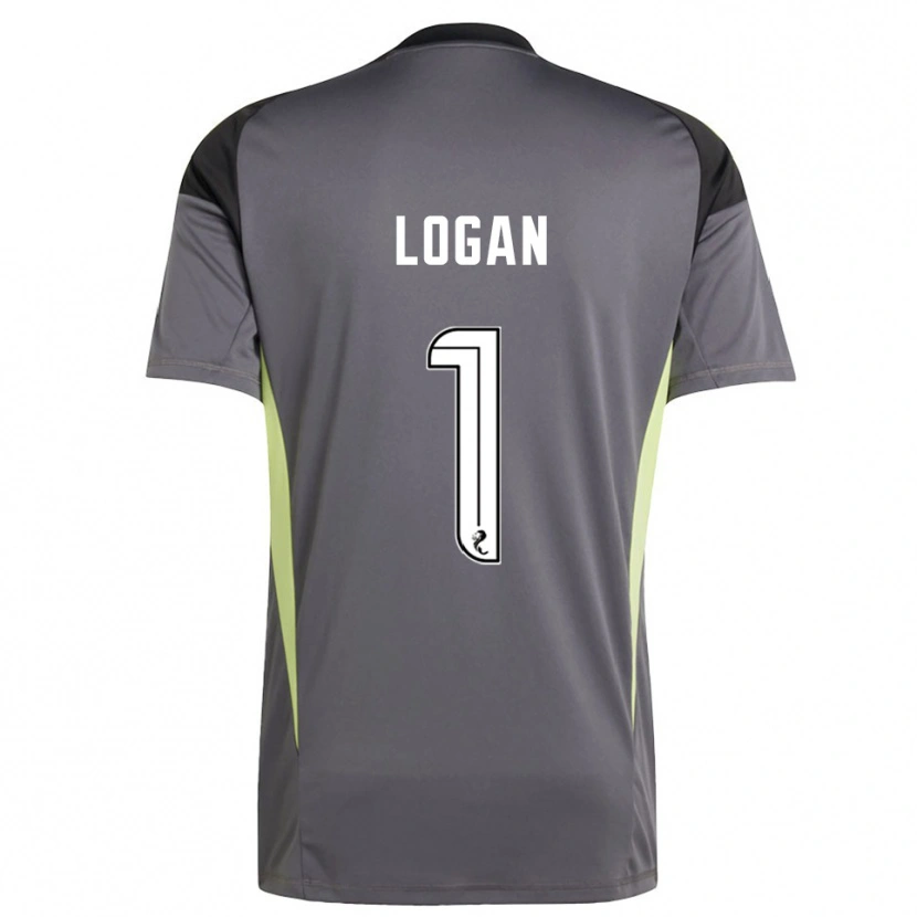 Danxen Dames Chloe Logan #1 Grijs Wit Keepersshirt 2025/26 T-Shirt