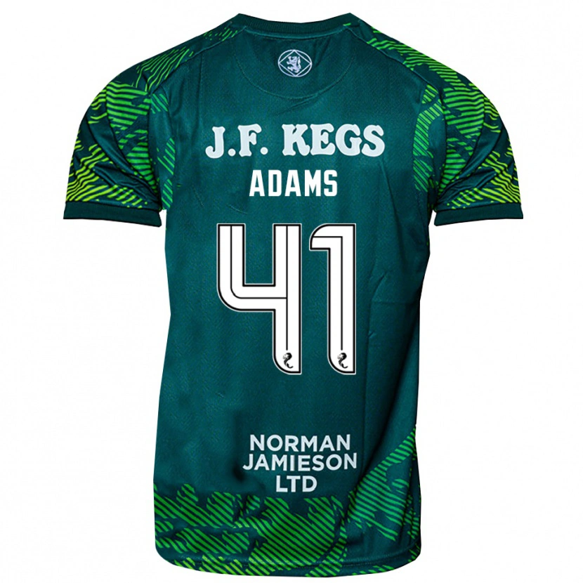 Danxen Dames Ruairidh Adams #41 Groen Wit Keepersshirt 2025/26 T-Shirt
