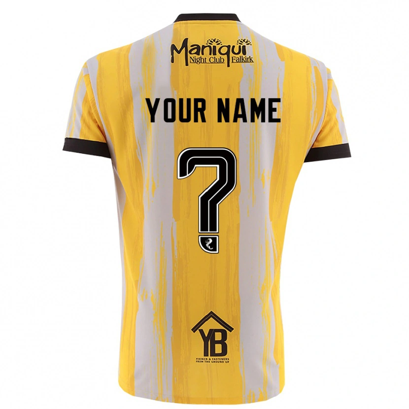 Danxen Dames Falkirk FC Geel Zwart Keepersshirt 2025/26 T-Shirt