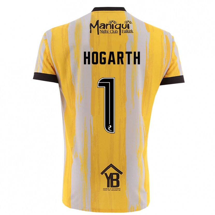 Danxen Dames Nicky Hogarth #1 Geel Zwart Keepersshirt 2025/26 T-Shirt