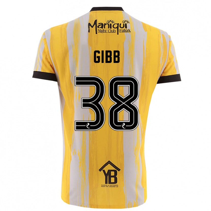 Danxen Dames Thomas Gibb #38 Geel Zwart Keepersshirt 2025/26 T-Shirt