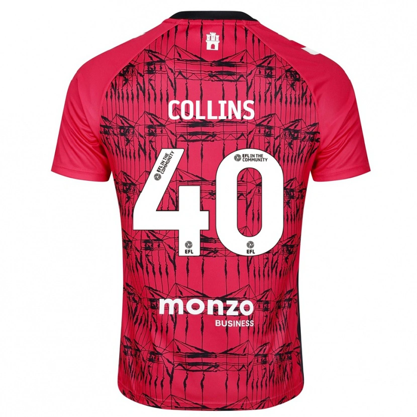 Danxen Dames Brad Collins #40 Rood Wit Keepersshirt 2025/26 T-Shirt