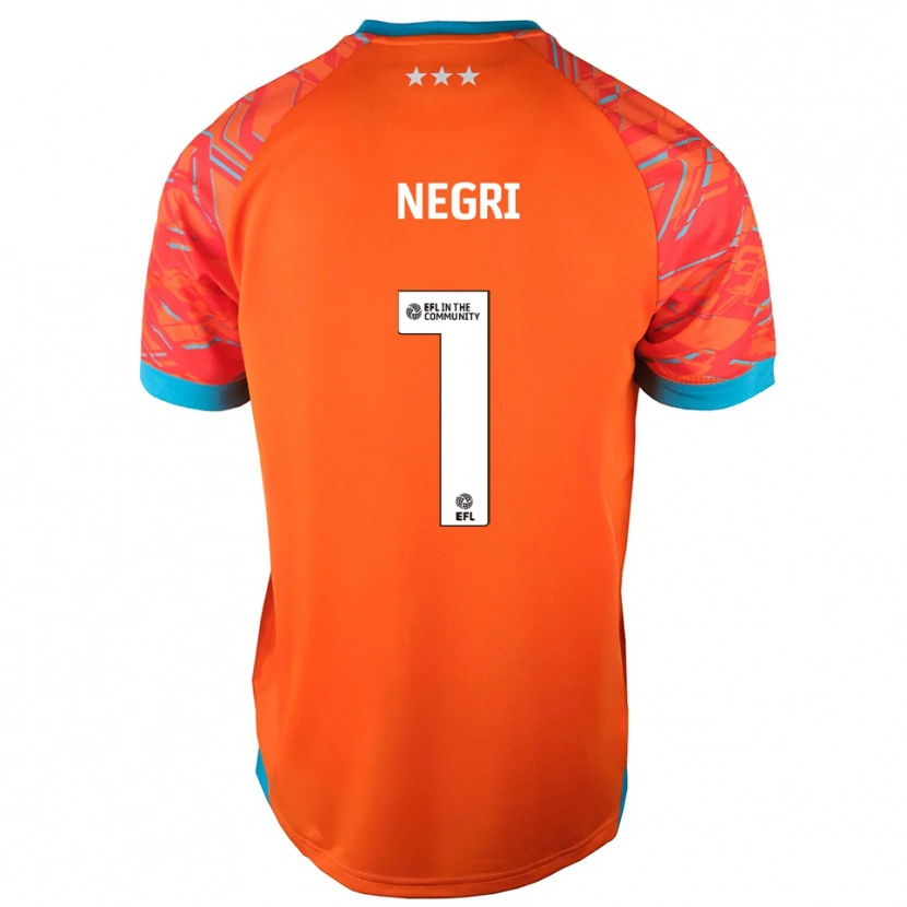 Danxen Dames Natalia Negri #1 Oranje Wit Keepersshirt 2025/26 T-Shirt