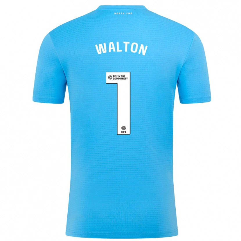 Danxen Dames Jack Walton #1 Blauw Wit Keepersshirt 2025/26 T-Shirt
