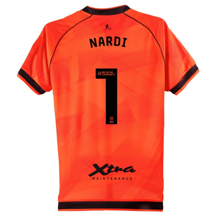 Danxen Dames Paul Nardi #1 Oranje Zwart Keepersshirt 2025/26 T-Shirt