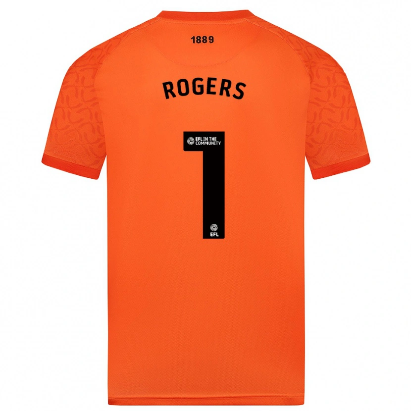 Danxen Dames Sian Rogers #1 Oranje Zwart Keepersshirt 2025/26 T-Shirt