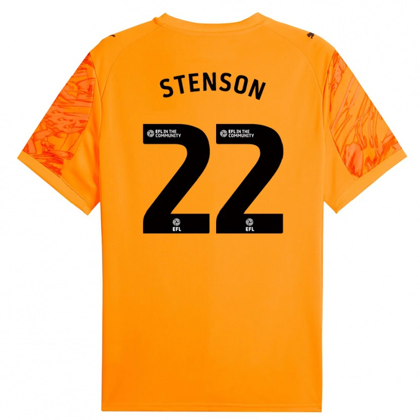 Danxen Dames Fran Stenson #22 Oranje Zwart Keepersshirt 2025/26 T-Shirt