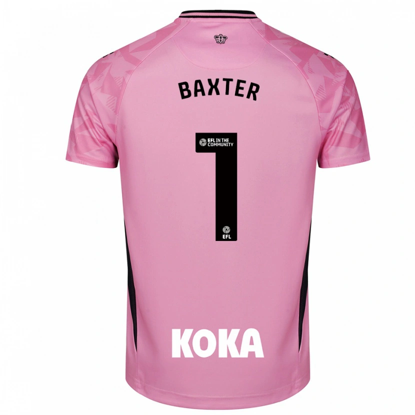 Danxen Dames Nathan Baxter #1 Licht Roze Zwart Keepersshirt 2025/26 T-Shirt