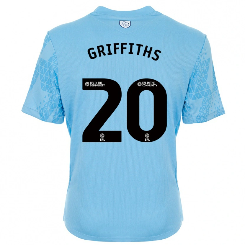 Danxen Dames Josh Griffiths #20 Hemelsblauw Zwart Keepersshirt 2025/26 T-Shirt