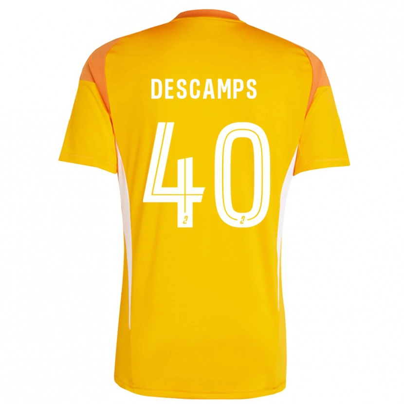 Danxen Dames Rémy Descamps #40 Oranje Rood Keepersshirt 2025/26 T-Shirt