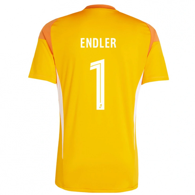 Danxen Dames Christiane Endler #1 Oranje Rood Keepersshirt 2025/26 T-Shirt