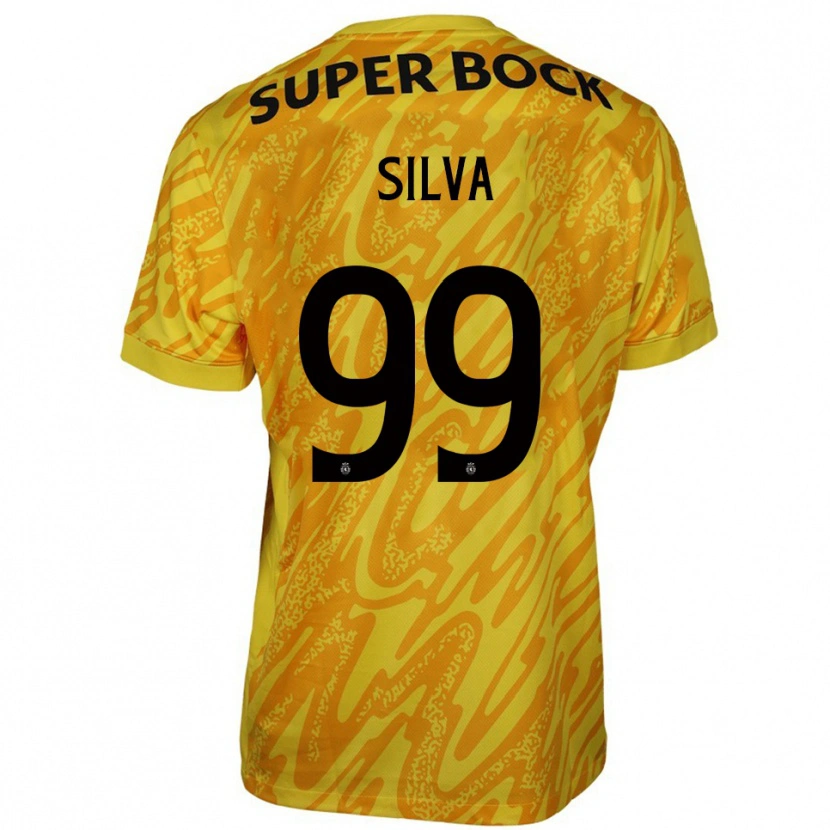 Danxen Dames Francisco Silva #99 Geel Oranje Keepersshirt 2025/26 T-Shirt