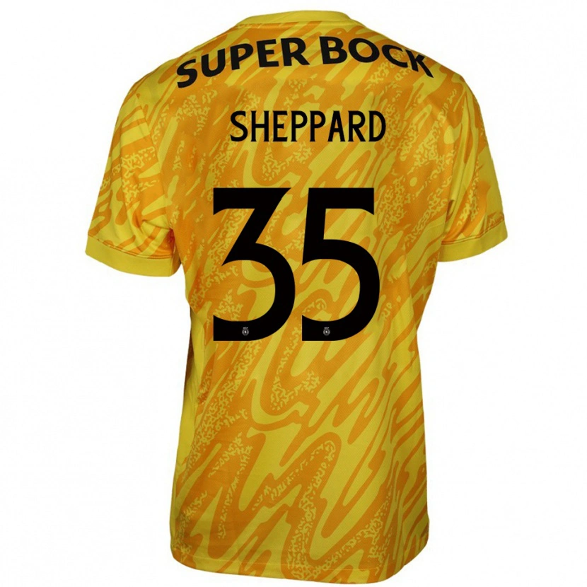 Danxen Dames Catriona Sheppard #35 Geel Oranje Keepersshirt 2025/26 T-Shirt