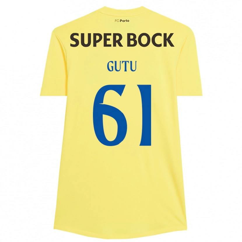 Danxen Dames Denis Gutu #61 Lichtgeel Zwart Keepersshirt 2025/26 T-Shirt