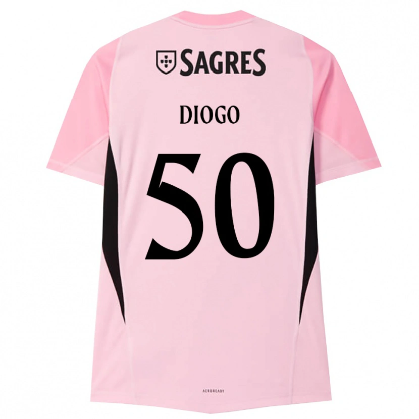 Danxen Dames Diogo Ferreira #50 Roze Zwart Keepersshirt 2025/26 T-Shirt