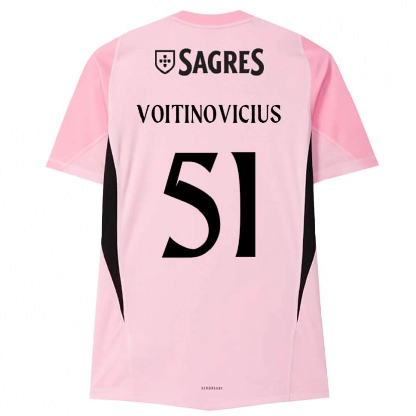 Danxen Dames Arnas Voitinovičius #51 Roze Zwart Keepersshirt 2025/26 T-Shirt