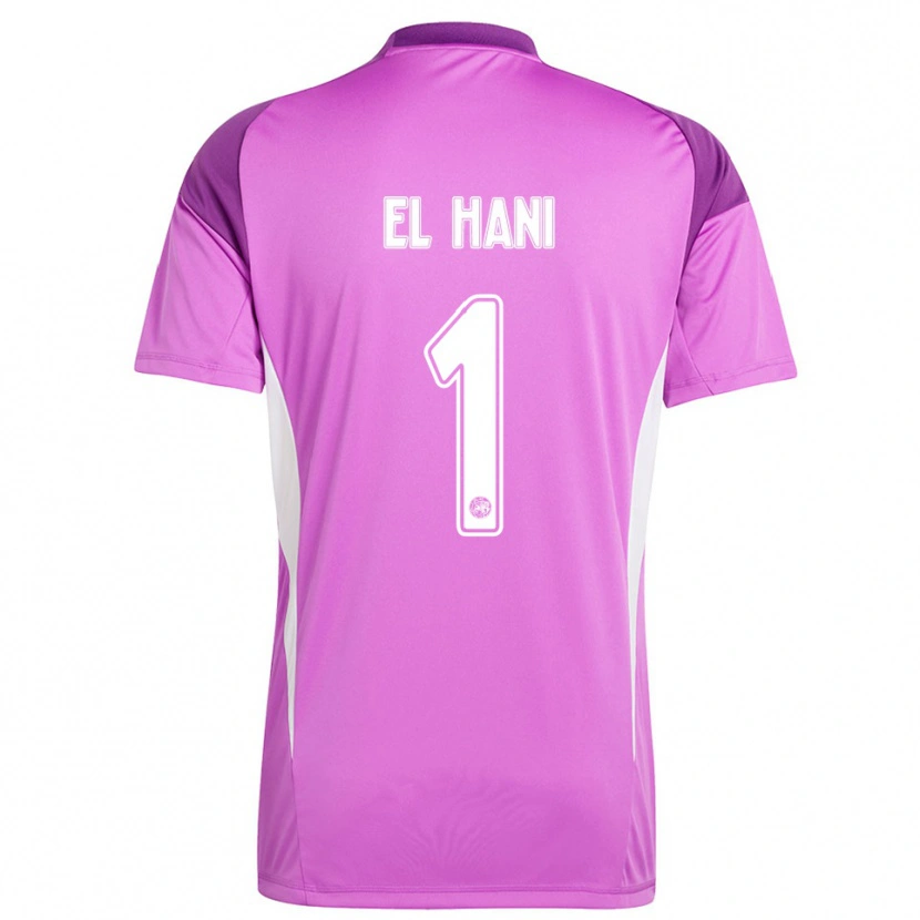 Danxen Dames Aymean el Hani #1 Lichtpaars Wit Keepersshirt 2025/26 T-Shirt