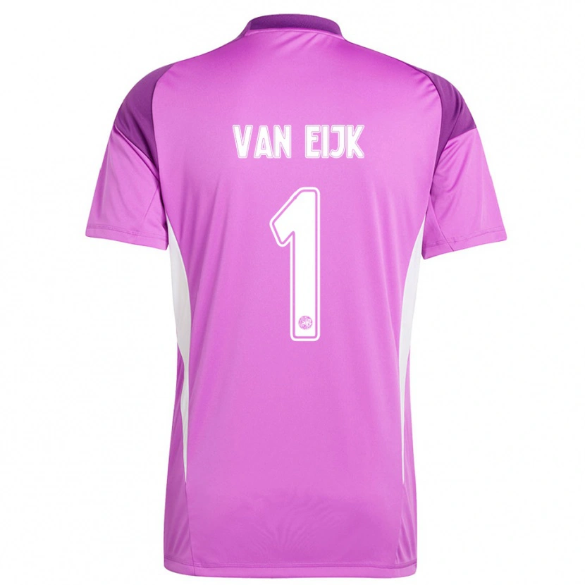 Danxen Dames Regina Van Eijk #1 Lichtpaars Wit Keepersshirt 2025/26 T-Shirt