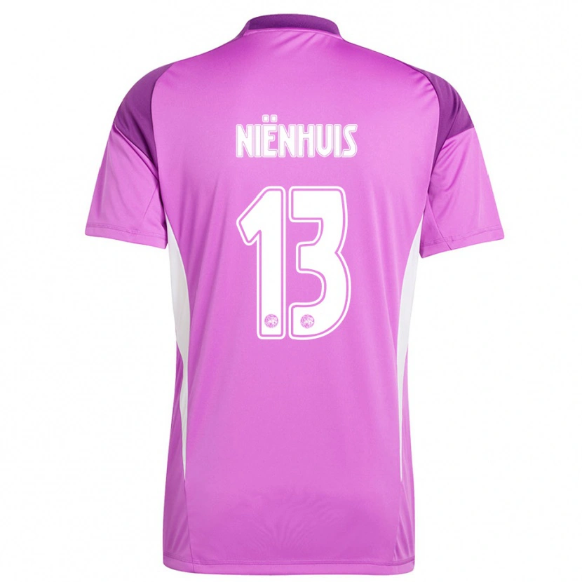 Danxen Dames Lois Niënhuis #13 Lichtpaars Wit Keepersshirt 2025/26 T-Shirt