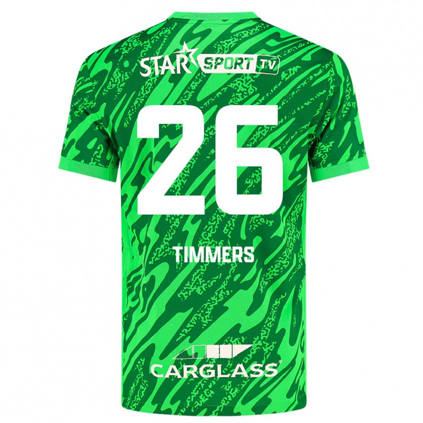 Danxen Dames Sebastiaan Timmers #26 Diepgroen Wit Keepersshirt 2025/26 T-Shirt