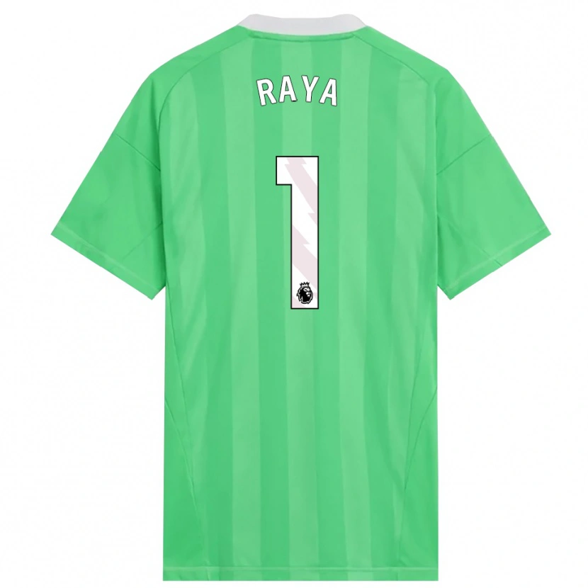 Danxen Dames David Raya #1 Lichtgroen Wit Keepersshirt 2025/26 T-Shirt