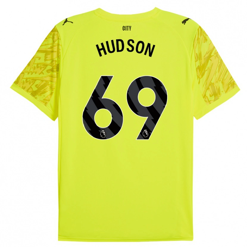 Danxen Dames Max Hudson #69 Geel Oranje Zwart Keepersshirt 2025/26 T-Shirt