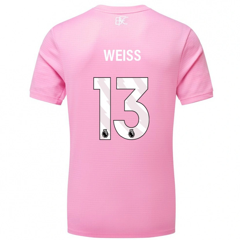 Danxen Dames Max Weiß #13 Roze Wit Keepersshirt 2025/26 T-Shirt