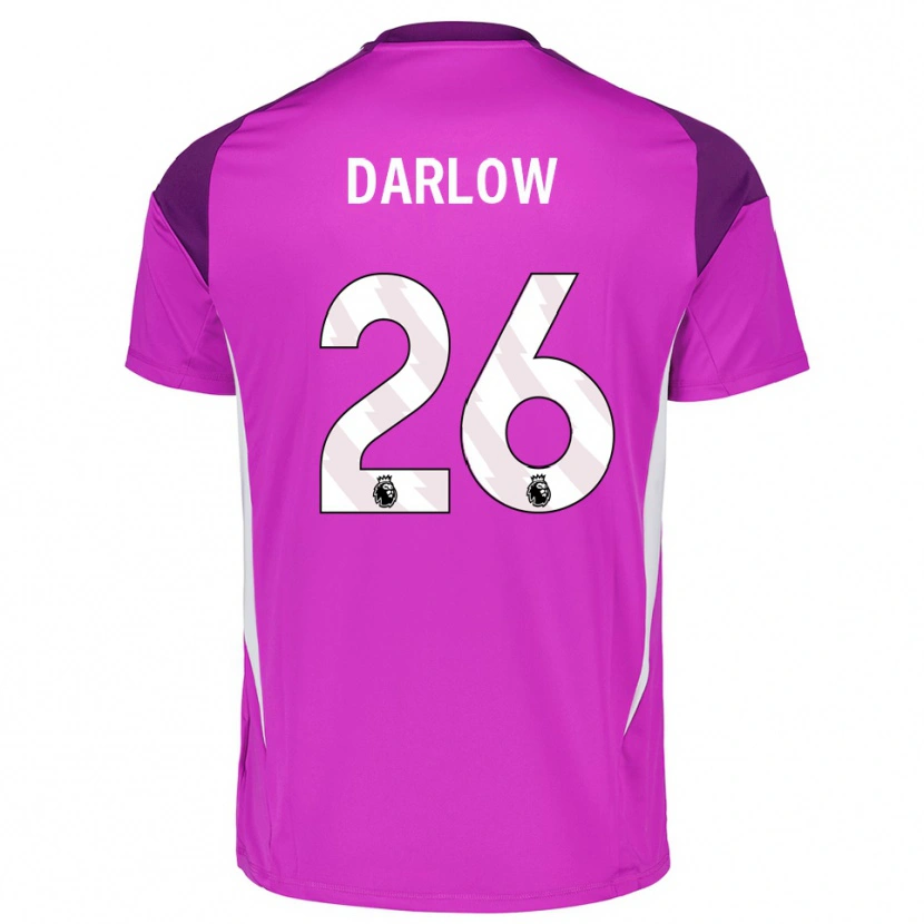 Danxen Dames Karl Darlow #26 Paars Wit Keepersshirt 2025/26 T-Shirt
