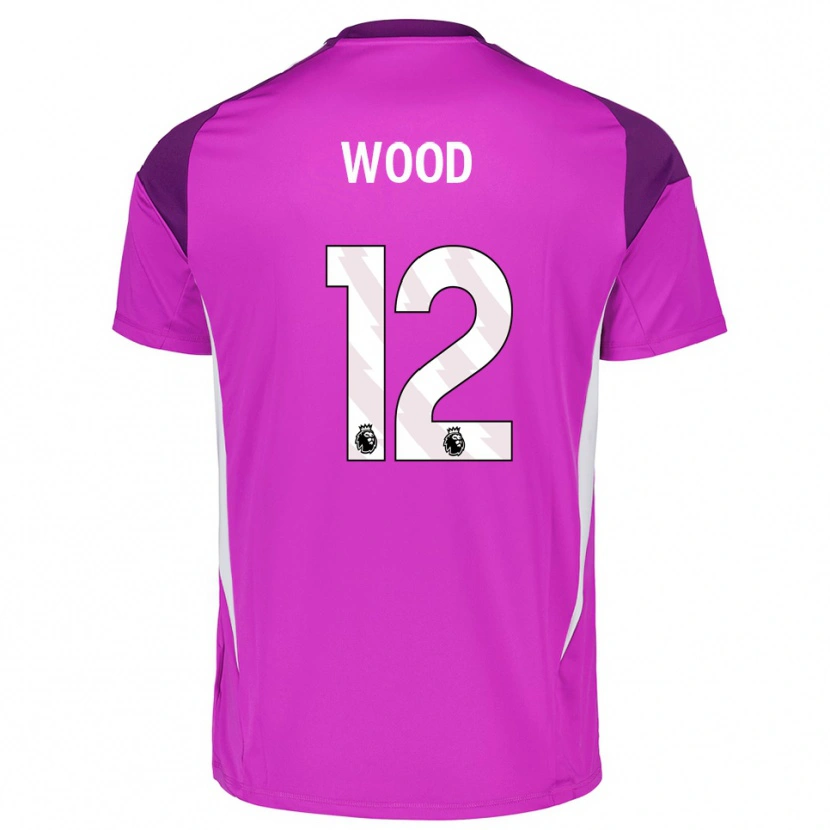 Danxen Dames Oliver Wood #12 Paars Wit Keepersshirt 2025/26 T-Shirt