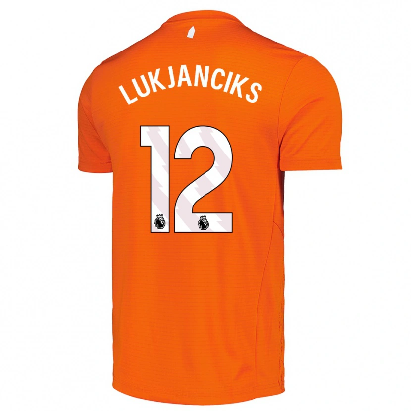 Danxen Dames Douglass Lukjanciks #12 Oranje Zwart Keepersshirt 2025/26 T-Shirt