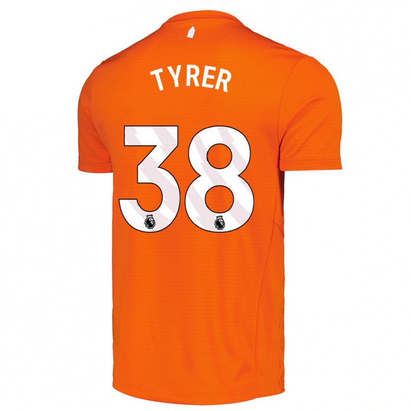 Danxen Dames Harry Tyrer #38 Oranje Zwart Keepersshirt 2025/26 T-Shirt