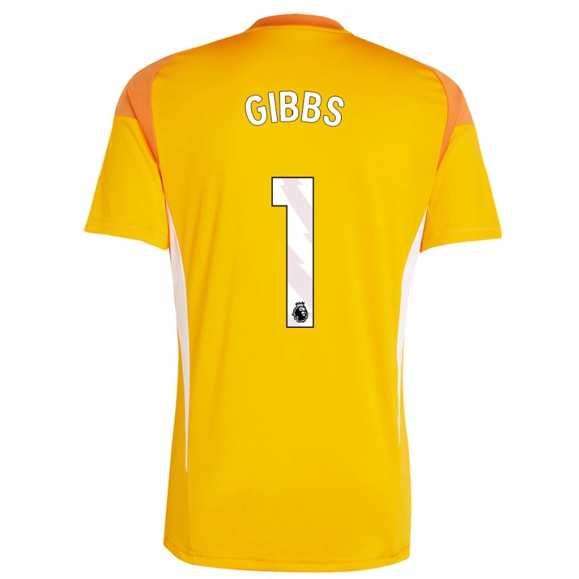 Danxen Dames Frankie Gibbs #1 Oranje Wit Keepersshirt 2025/26 T-Shirt