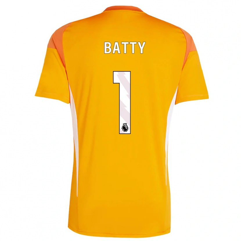 Danxen Dames Emily Batty #1 Oranje Wit Keepersshirt 2025/26 T-Shirt