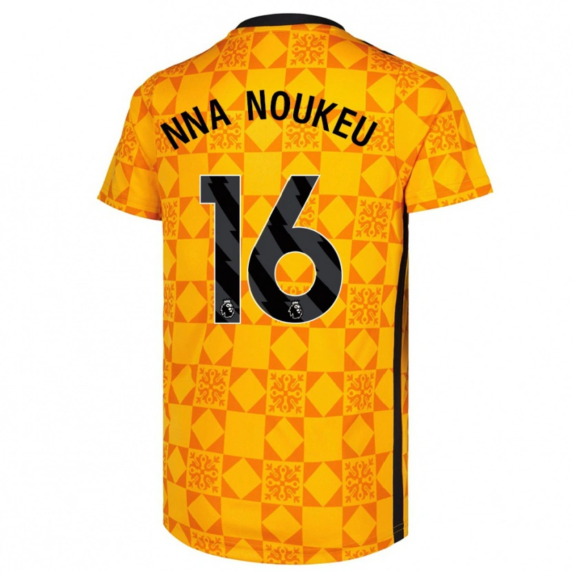 Danxen Dames Blondy Nna Noukeu #16 Geel Zwart Keepersshirt 2025/26 T-Shirt