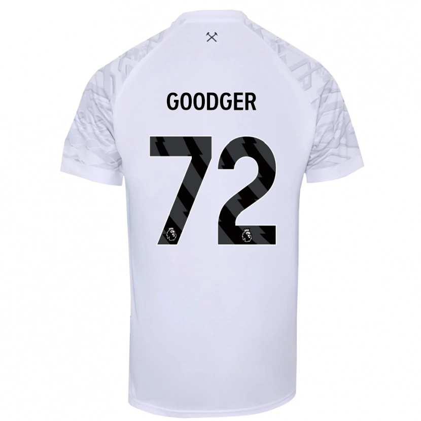 Danxen Dames Tommy Goodger #72 Wit Zwart Keepersshirt 2025/26 T-Shirt