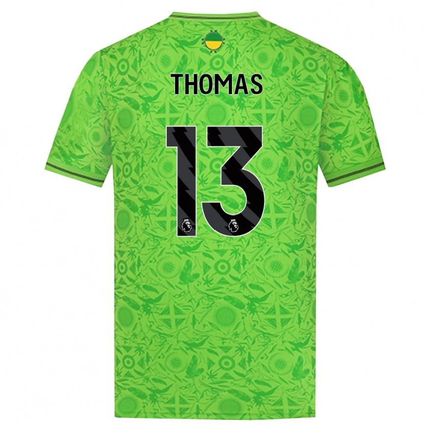 Danxen Dames Bec Thomas #13 Groen Zwart Keepersshirt 2025/26 T-Shirt