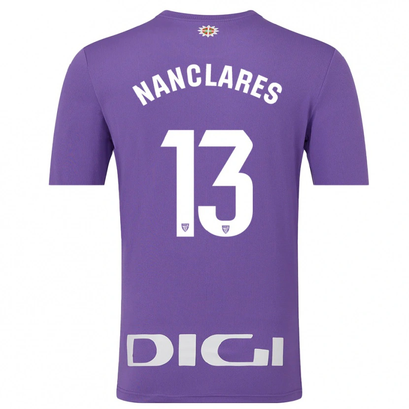 Danxen Dames Adriana Nanclares Romero #13 Paars Wit Keepersshirt 2025/26 T-Shirt