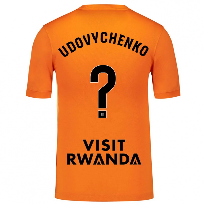 Danxen Dames Glib Udovychenko #0 Oranje Zwart Keepersshirt 2025/26 T-Shirt