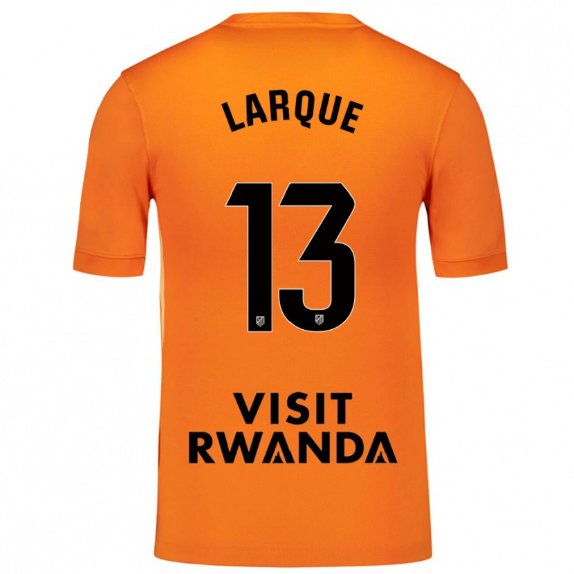 Danxen Dames Patricia Larqué #13 Oranje Zwart Keepersshirt 2025/26 T-Shirt