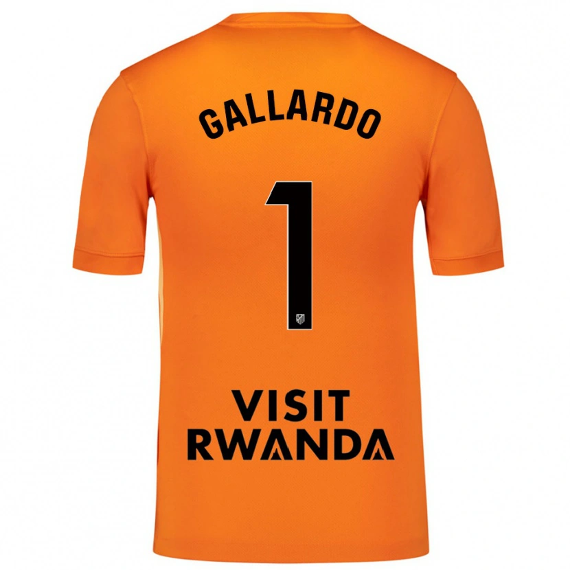 Danxen Dames Lola Gallardo #1 Oranje Zwart Keepersshirt 2025/26 T-Shirt