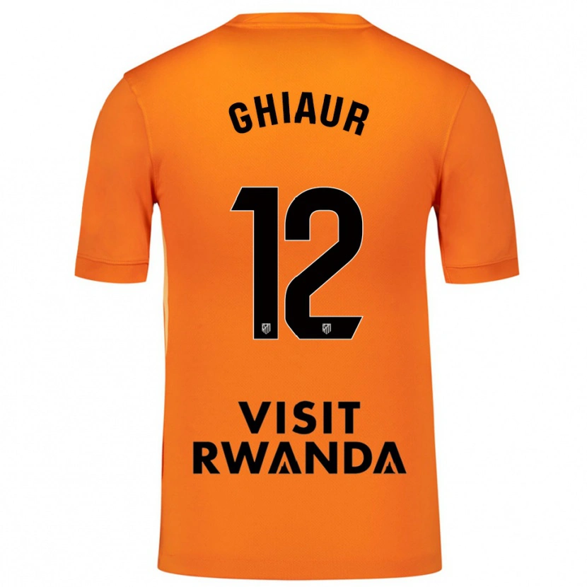 Danxen Dames Octavian Ghiaur #12 Oranje Zwart Keepersshirt 2025/26 T-Shirt